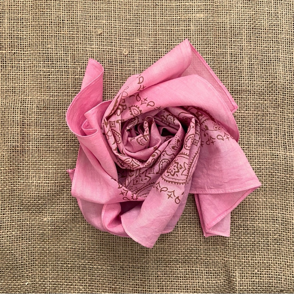 BANDANA Set Hand Dyed Sun Bleached "Rodeo Princess Collection" Set of 4 - Picture 6 of 13